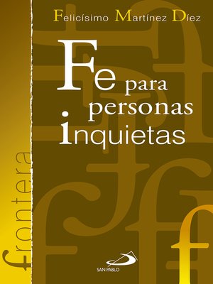 cover image of Fe para personas inquietas